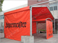 Flame Retardant Orange Fabric Covered Structures Commercial Event Tents