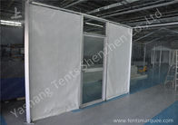 Portable 4M by 4M High Peak Tents for Outdoor Parties , Soft PVC fabric