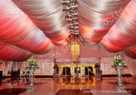 Outside Large Square Aluminum Profile Luxury Wedding Tents Decorated With Lining