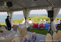 Team Outdoor Party Tents , Fire Resistant Commercial Backyard Tents For Parties