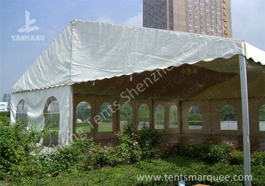 8X12m Small Width Outdoor Event Tent Aluminum Alloy Frame Transparent Windows