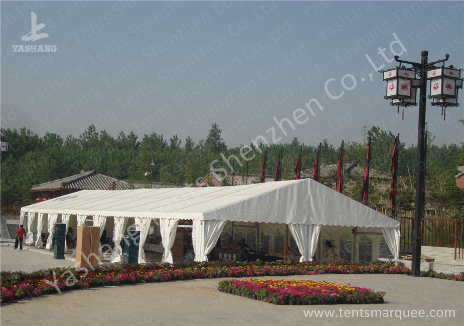 Portable Aluminum Structure Big Party Tents , Amazing White Fabric Party Marquee
