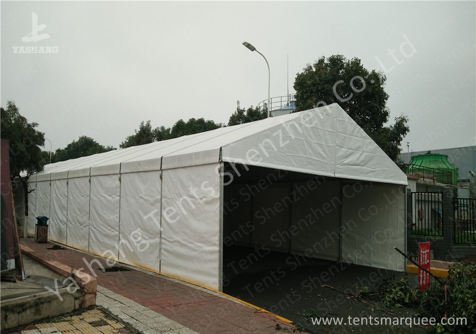 Wind Resistant Aluminium Frame Tents Waterproof White PVC Textile Cover