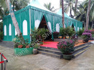 Green PVC Fabric Cover High Peak Tents with Anodized Aluminum Frame