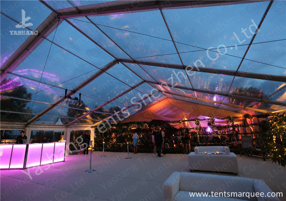 Large Span Clear Top Outdoor Wedding Event Tent With Aluminum Alloy Profile