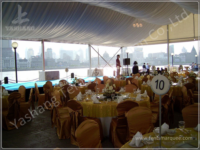 Location de tente de banquet de chapiteau de réception de mariage de 350 Seater avec les murs de verre clairs