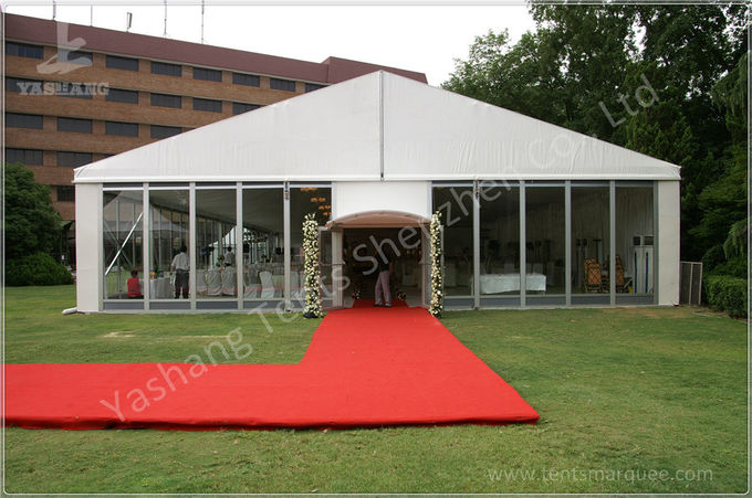 Location de tente de banquet de chapiteau de réception de mariage de 350 Seater avec les murs de verre clairs
